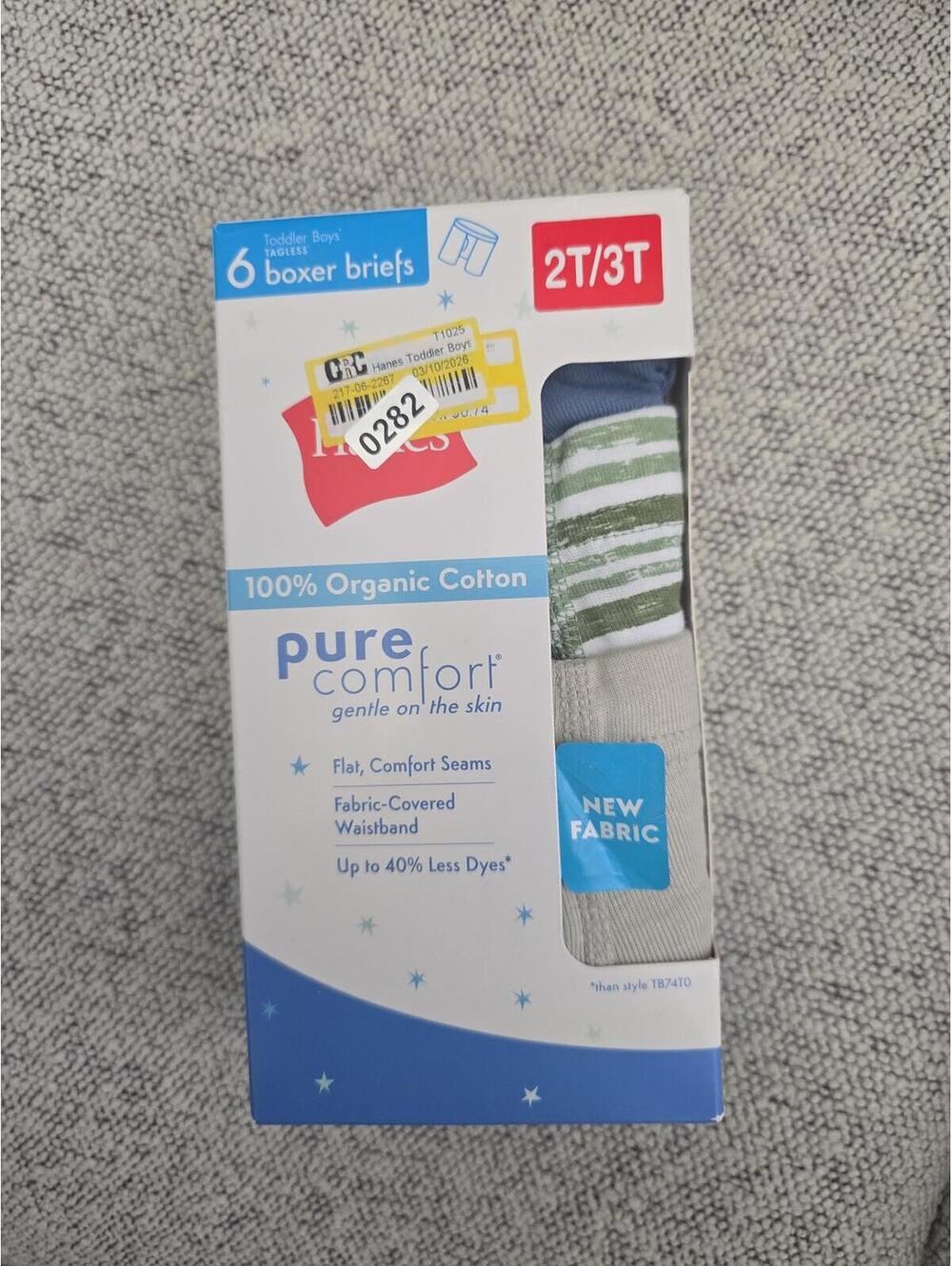 2t/3t brand new tagless, boxer briefs item 282 bin 17